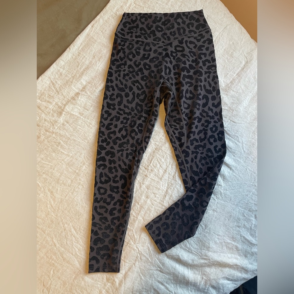 Balance Athletica black animal print leggings. Medium